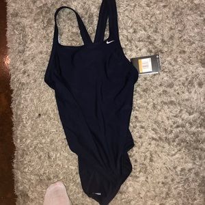 one piece nike swim/ NAVY BLUE!!